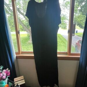 Torrid Black capped sleeve super soft Maxi Dress